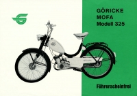 Preview: Göricke Mofa Modell 325 Prospekt ca. 1965 Preview: Göricke Mofa Modell 325 Prospekt ca. 1965
