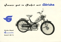 Preview: Göricke Moped Saxonette Modell 301 FL Prospekt 9.1961 Preview: Göricke Moped Saxonette Modell 301 FL Prospekt 9.1961