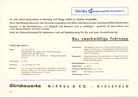 Preview: Göricke Moped Saxonette Modell 301 FL Prospekt 9.1961 Preview: Göricke Moped Saxonette Modell 301 FL Prospekt 9.1961