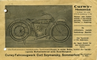 Curwy 350 ccm Ansichtkarte 1925