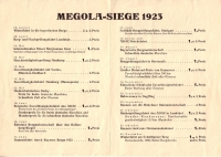 Megola Erfolge im Rennjahr 1923 Prospekt