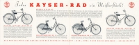 Preview: Kayser Fahrrad Prospekt ca. 1936