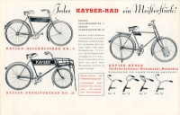 Preview: Kayser Fahrrad Prospekt ca. 1936