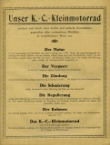 KC Kleinmotorrad Prospekt ca. 1922