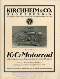 KC motorcycle brochure ca. 1922