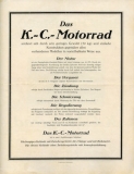 Preview: KC Motorrad Prospekt ca. 1922