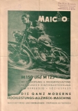 Maico M 150 und 125 Prospekt 1950er Jahre