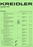 Kreidler Preisliste 1.3.1971 Nr. 106a