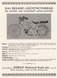 Bekamo Leichtmotorrad Prospekt 1923