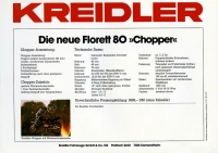 Preview: Kreidler Florett 80 Chopper Prospekt 12.1981 Preview: Kreidler Florett 80 Chopper Prospekt 12.1981