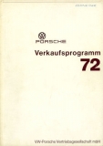 Porsche Verkäufer-Prospekt 1972