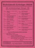 Schüttoff poster Sportmodelle 1926/7