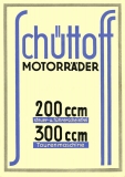 Schüttoff 200 ccm u. 300 ccm Prospekt ca. 1931