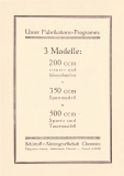 Schüttoff 200 ccm brochure 1928