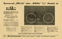 Buschkamp Fahrrad und Motorfahrrad Prospekt 1936