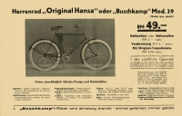 Buschkamp bicycle and motorcycle brochure 1936