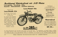 Buschkamp bicycle and motorcycle brochure 1936