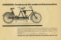 Baronia Fahrrad Programm 1930er Jahre