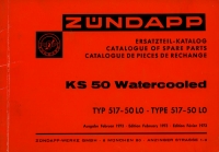 Zündapp KS 50 watercooled Ersatzteilliste 2.1973
