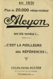 Alcyon velo moteur brochure 1931