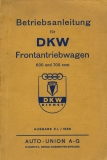 DKW Frontantriebswagen owner`s manuel 5.1938