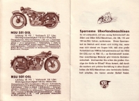 NSU Motorrad Programm 1937