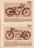 NSU Motorrad Programm 1938