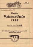 Preview: Unsere Preise NSU Serie A 1.1.1938 Preview: Unsere Preise NSU Serie A 1.1.1938
