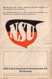 NSU 201 OSL, 251 OSL und 351 OT Prospekt 1939