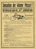 W-P Leichtmotorrad 2 PS Prospekt ca. 1923