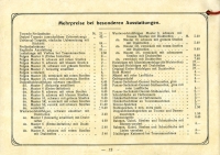 Post-Fahrräder Programm ca. 1914