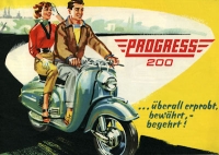 Progress 200 ccm scooter brochure ca. 1955
