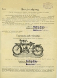 Rex Typ A Typenbeschreibung 1923