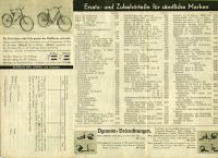 Schuetze bicycle and motorcycle program 1937