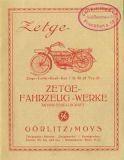 Zetge Leicht-Kraft-Rad HM 22 Typ 23 Prospekt ca. 1923