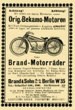 Brand Werbung 1924