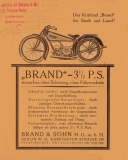 Brand Prospekt ca. 1924