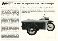 Preview: MZ ES 250/1 mit Seitenwagen Prospekt 1965