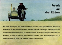 MZ ES 250/1 mit Seitenwagen Prospekt 1965