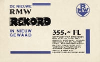 RMW Rekord 200 ccm Prospekt 1933