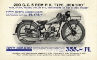 RMW Rekord 200 ccm Prospekt 1933