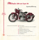 Preview: Phönix 250 ccm Type 26 Prospekt 1951/52
