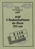 Tornax E 250 und Z 250 Prospekt 1953