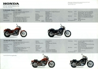 Preview: Honda VT 600 C und VT 1100 C Prospekt 1988
