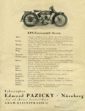 EPA 350 ccm Prospekt 1920er Jahre