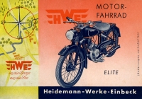 HWE Kleinkraftrad Prospekt 1950