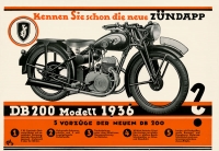 Zündapp DB 200 Prospekt 1936