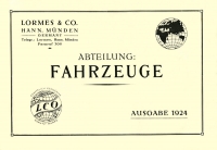 Lormes LCO Fahrrad Programm 1924