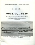 Preview: Vickers VC 10 und Super VC 10 Prospekt 1961