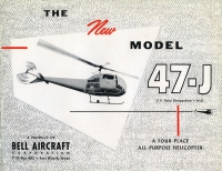 Bell Aircraft Helicopter 47 J Prospekt 1950er Jahre